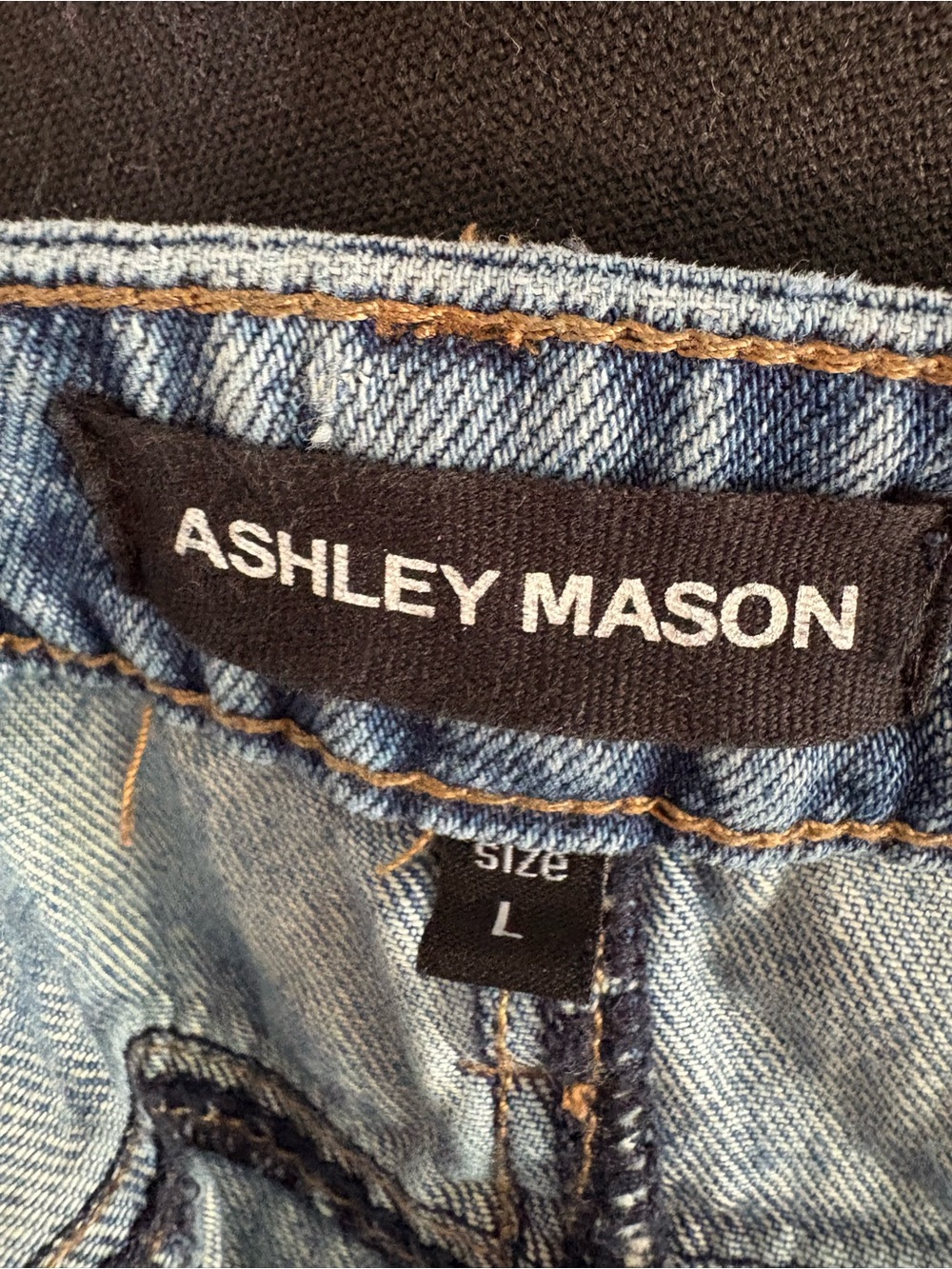 Ashley Mason Light Blue Denim Skirt - Picture 6 of 6